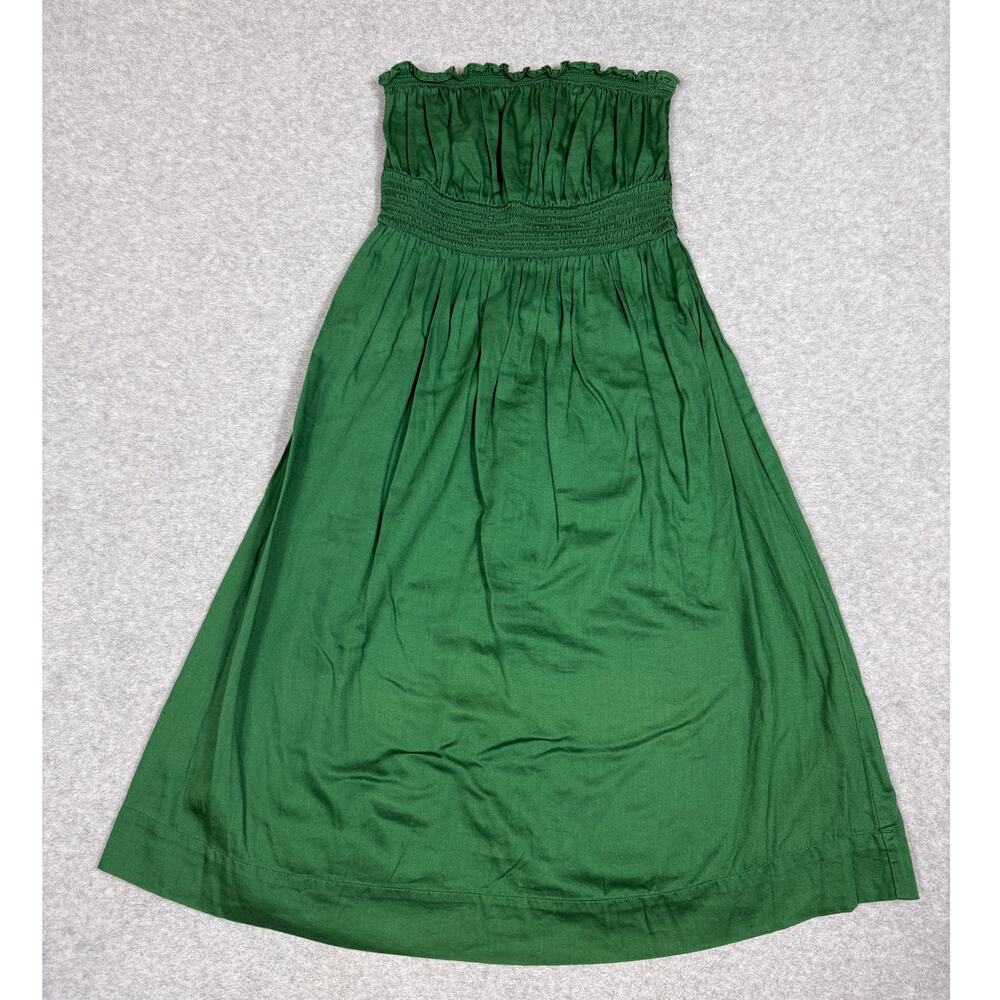 y2k Free People Womens Size 4 Green Strapless Dress